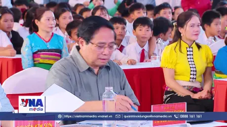 Thủ tướng dự khởi công trường học tại xã biên giới Thanh Hoá