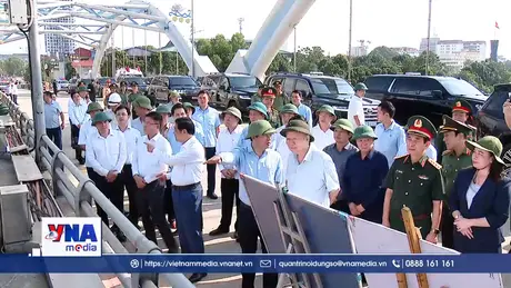 Tổng Bí thư kiểm tra khắc phục hậu quả bão, lụt tại Thái Nguyên