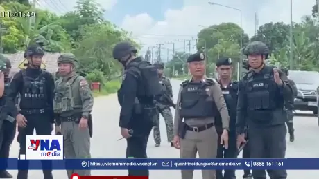 Nổ bom ở miền Nam Thái Lan, 14 người bị thương