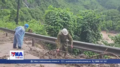 Mưa lớn gây sạt lở, ngập cục bộ tại khu vực miền núi Quảng Trị