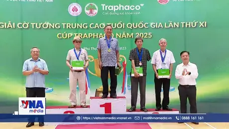 Trao Giải Cờ tướng trung cao tuổi quốc gia Cúp Traphaco 2025