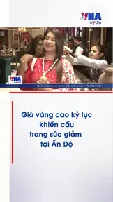 Giá vàng cao kỷ lục khiến cầu trang sức giảm tại Ấn Độ
