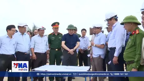 Chủ tịch UBND tỉnh Quảng Ngãi kiểm tra phòng chống bão số 12