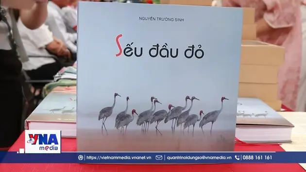 Khai mạc Triển lãm và sách ảnh về sếu đầu đỏ