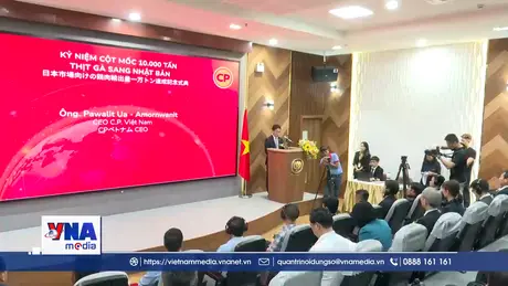 Xuất khẩu 10.000 tấn thịt gà chế biến sang Nhật Bản