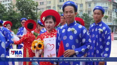 Tổ chức Lễ cưới tập thể cho 50 cặp đôi công nhân