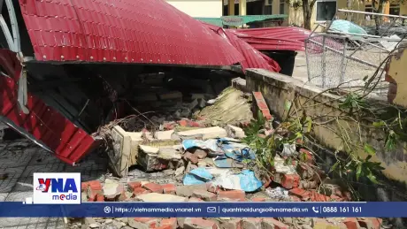 Nghệ An thiếu kinh phí sửa chữa trường học sau bão lũ