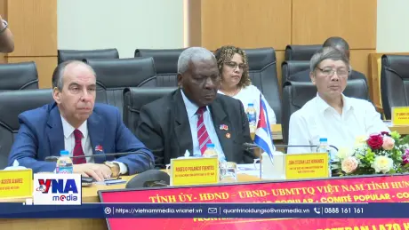 Chủ tịch Quốc hội Cuba thăm và làm việc tại Hưng Yên