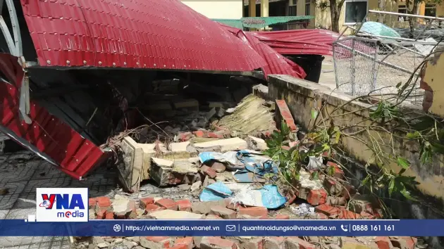 Nghệ An thiếu kinh phí sửa chữa trường học sau bão lũ