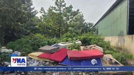Điểm trung chuyển rác gây ô nhiễm môi trường ở TP.HCM