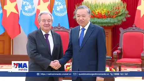 Tổng Bí thư Tô Lâm tiếp Tổng Thư ký Liên hợp quốc Antonio Guterres