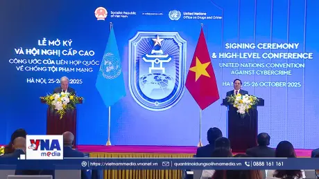 Họp báo quốc tế Lễ mở ký Công ước Hà Nội