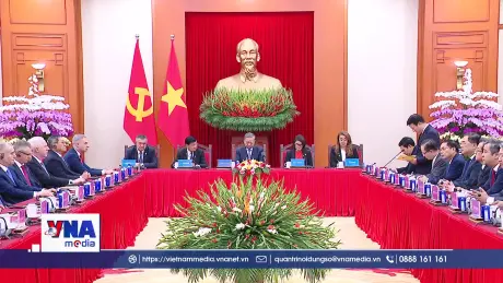 Tổng Bí thư tiếp Trưởng đoàn các nước tham dự Lễ mở ký Công ước Hà Nội