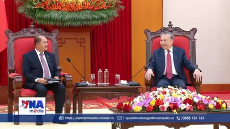 Tổng Bí thư Tô Lâm tiếp Đoàn đại biểu Đảng Nhân dân Cách mạng Lào