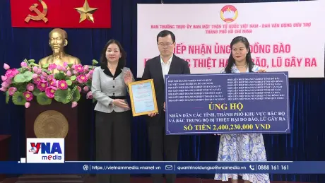 TP.HCM tiếp nhận hơn 180 tỷ đồng ủng hộ đồng bào bị thiên tai