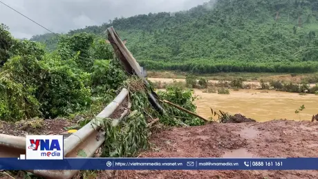 Nhiều điểm sạt lở nghiêm trọng trên tuyến đường Hồ Chí Minh