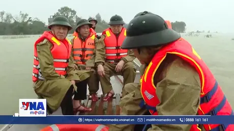 Kiểm tra công tác ứng phó với mưa lũ tại Quảng Trị