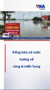 Đồng bào cả nước hướng về vùng lũ miền Trung
