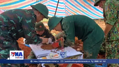 Phát hiện, quy tập 2 hài cốt liệt sỹ tại xã Khe Sanh, Quảng Trị