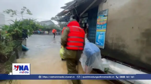 Lũ trên các sông ở Huế lại vượt báo động 3