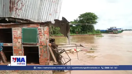 Sạt lở nghiêm trọng tại Đồng Tháp