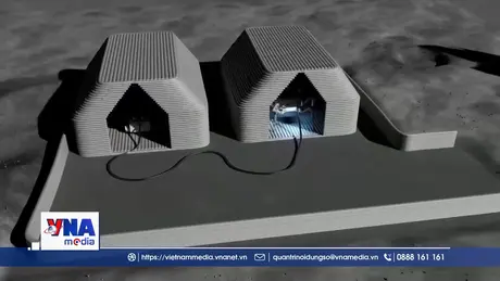 Robot xây nhà 3D trên Trái Đất và Mặt Trăng