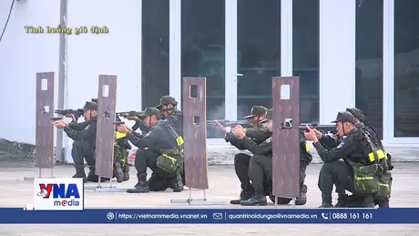 Điện Biên diễn tập xử lý tình huống khủng bố