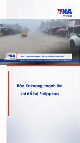Bão Kalmaegi mạnh lên khi đổ bộ Philippines