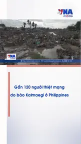 Gần 120 người thiệt mạng do bão Kalmaegi ở Philippines