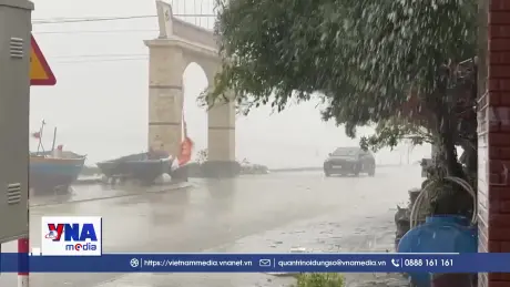 Quảng Ngãi đã có gió giật mạnh, mưa lớn do bão số 13