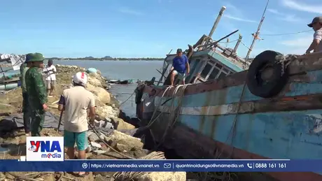 Bộ đội biên phòng Gia Lai giúp dân khắc phục thiệt hại sau bão