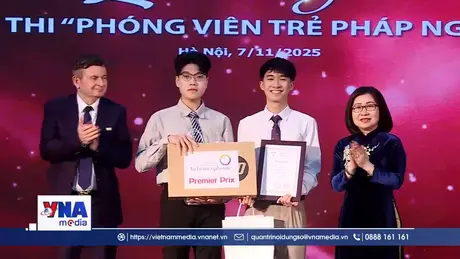 Trao giải cuộc thi “Phóng viên trẻ Pháp ngữ 2025”