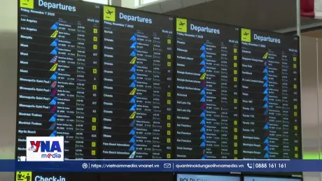 Hàng không nội địa Mỹ đình trệ do đóng cửa chính phủ