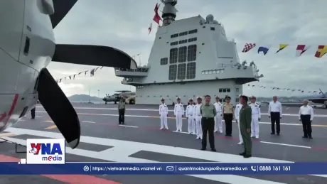 Trung Quốc tổ chức lễ bàn giao tàu sân bay Phúc Kiến