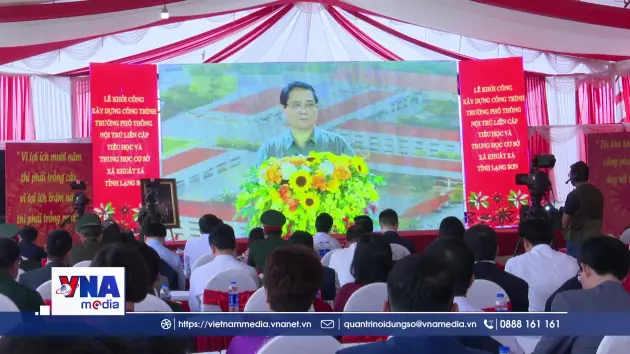 Khởi công trường phổ thông nội trú liên cấp tại Lạng Sơn