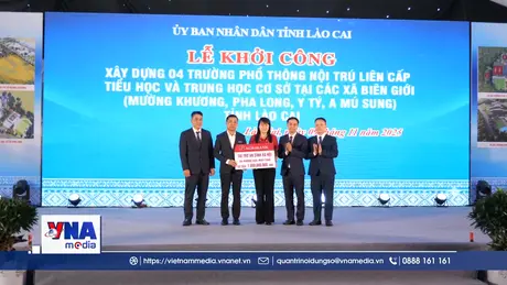 Lễ khởi công xây dựng 4 trường nội trú liên cấp ở biên giới Lào Cai