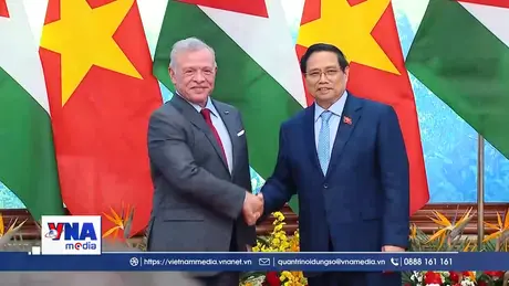 Thủ tướng Phạm Minh Chính hội kiến Quốc vương Jordan