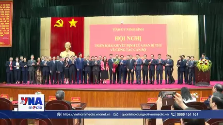 Ông Trần Huy Tuấn giữ chức Phó Bí thư Tỉnh ủy Ninh Bình