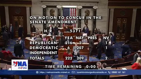 Chính phủ Mỹ chấm dứt chuỗi ngày tê liệt kỷ lục