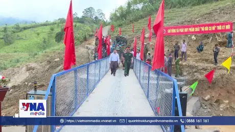 Khánh thành “Đường Quân – Dân” vào 5 thôn bị cô lập