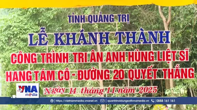 Khánh thành công trình tôn tạo Di tích quốc gia đặc biệt Hang Tám Cô