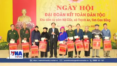 Ngày hội Đại đoàn kết toàn dân tộc tại xã Thạch An, Cao Bằng