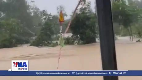 Mưa lớn gây ngập lụt tại một số tuyến quốc lộ, tỉnh lộ tại Đắk Lắk