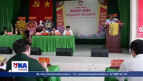 Ngày hội Đại Đoàn kết ở Khu phố Phú Nhơn, tỉnh Tây Ninh