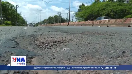 Đường ĐT.741 tại Đồng Nai xuống cấp nghiêm trọng