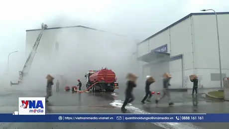 Tuyên Quang diễn tập chữa cháy quy mô lớn