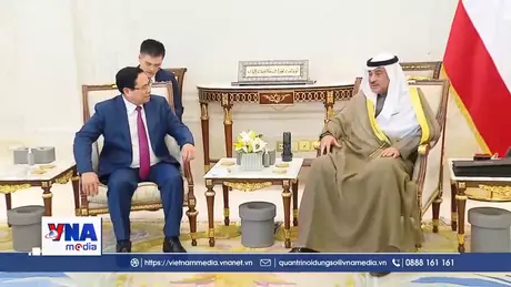 Thủ tướng Phạm Minh Chính hội kiến Hoàng Thái tử Kuwait