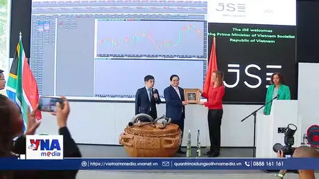 Thủ tướng thăm thị trường chứng khoán lớn nhất Nam Phi