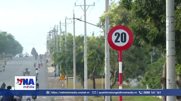 Đường rộng 32m, hạn chế tốc độ 20 km/h