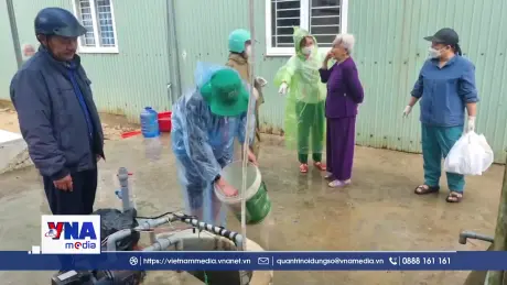 Ngành Y tế Gia Lai nỗ lực xử lý môi trường hậu lũ rút